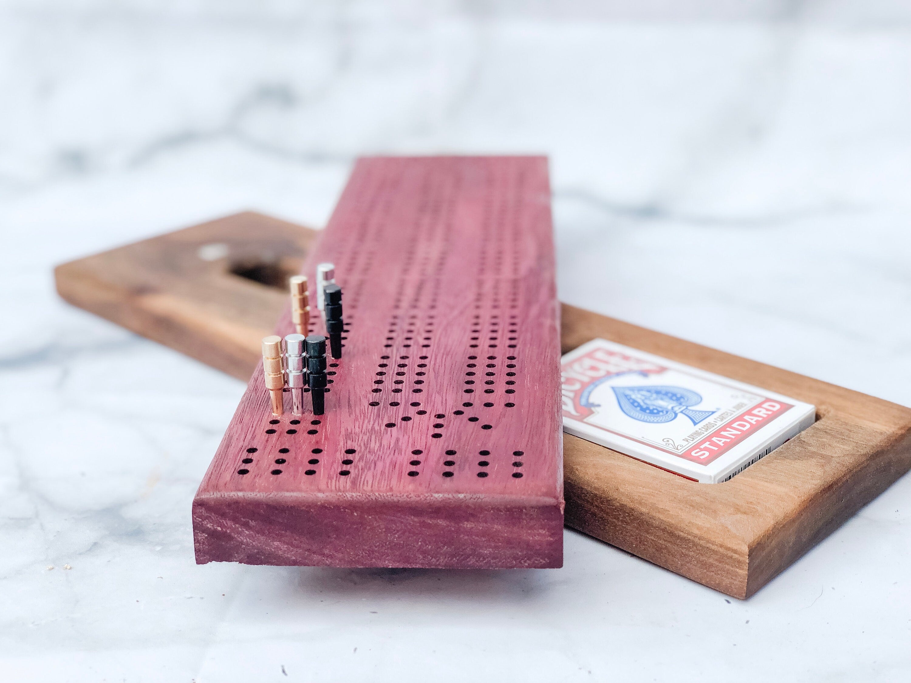 Cribbage Board offers - Purpleheart