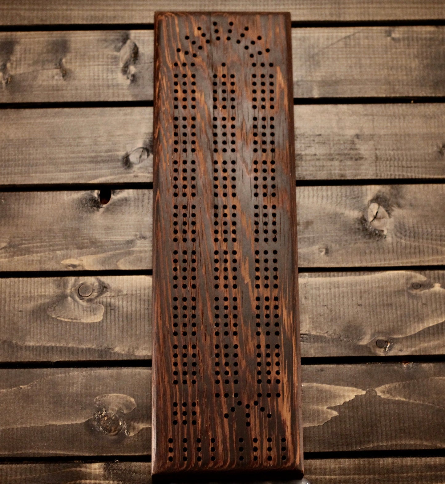 Wenge + Walnut Crib Board | Cribbage Board | Game | Wedding Retirement Birthday Housewarming Gift | Gift Game