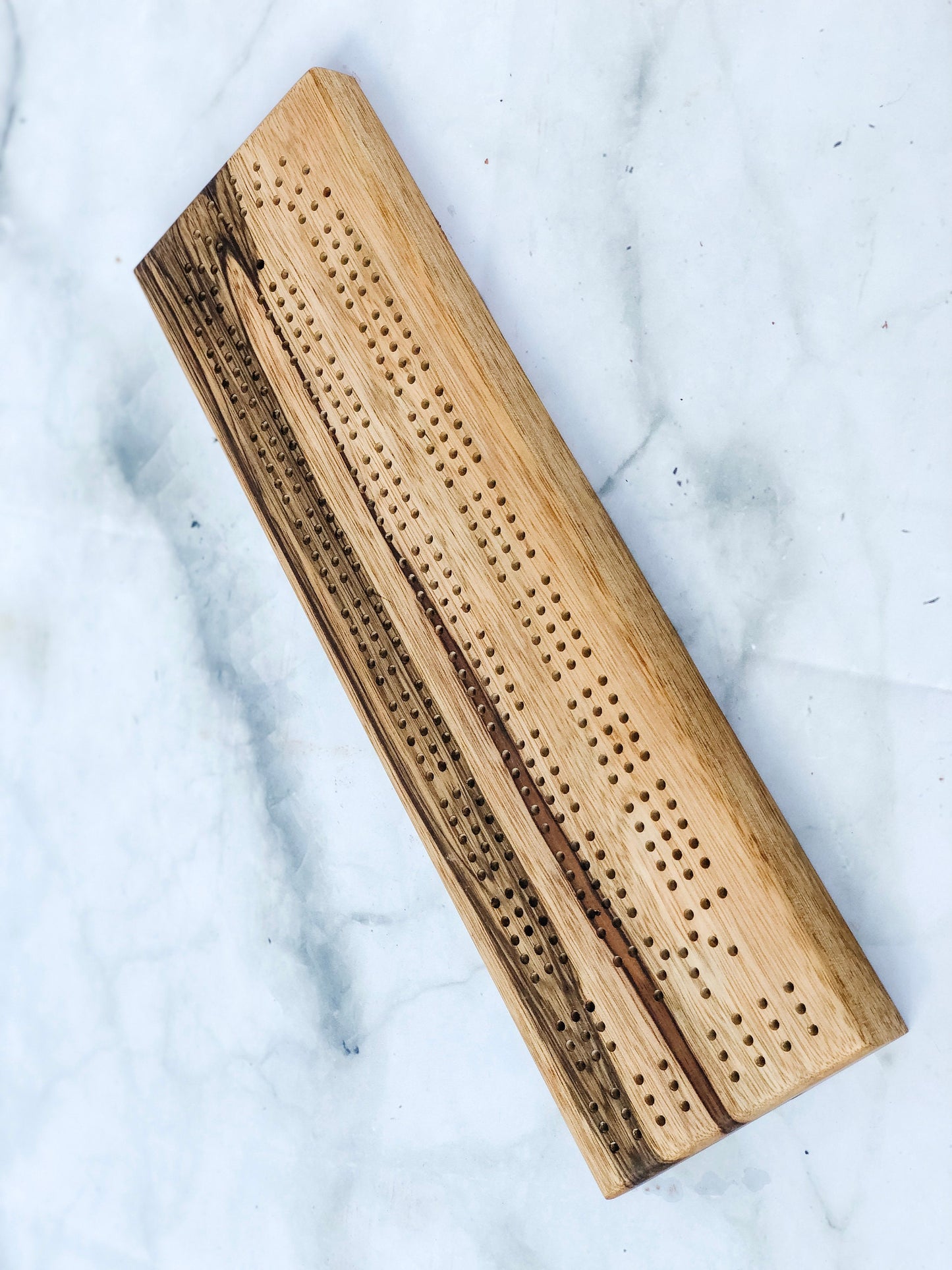 Personalized Cribbage board - Crib board with custom engraving - card and peg storage - Wood cribbage board - Gift