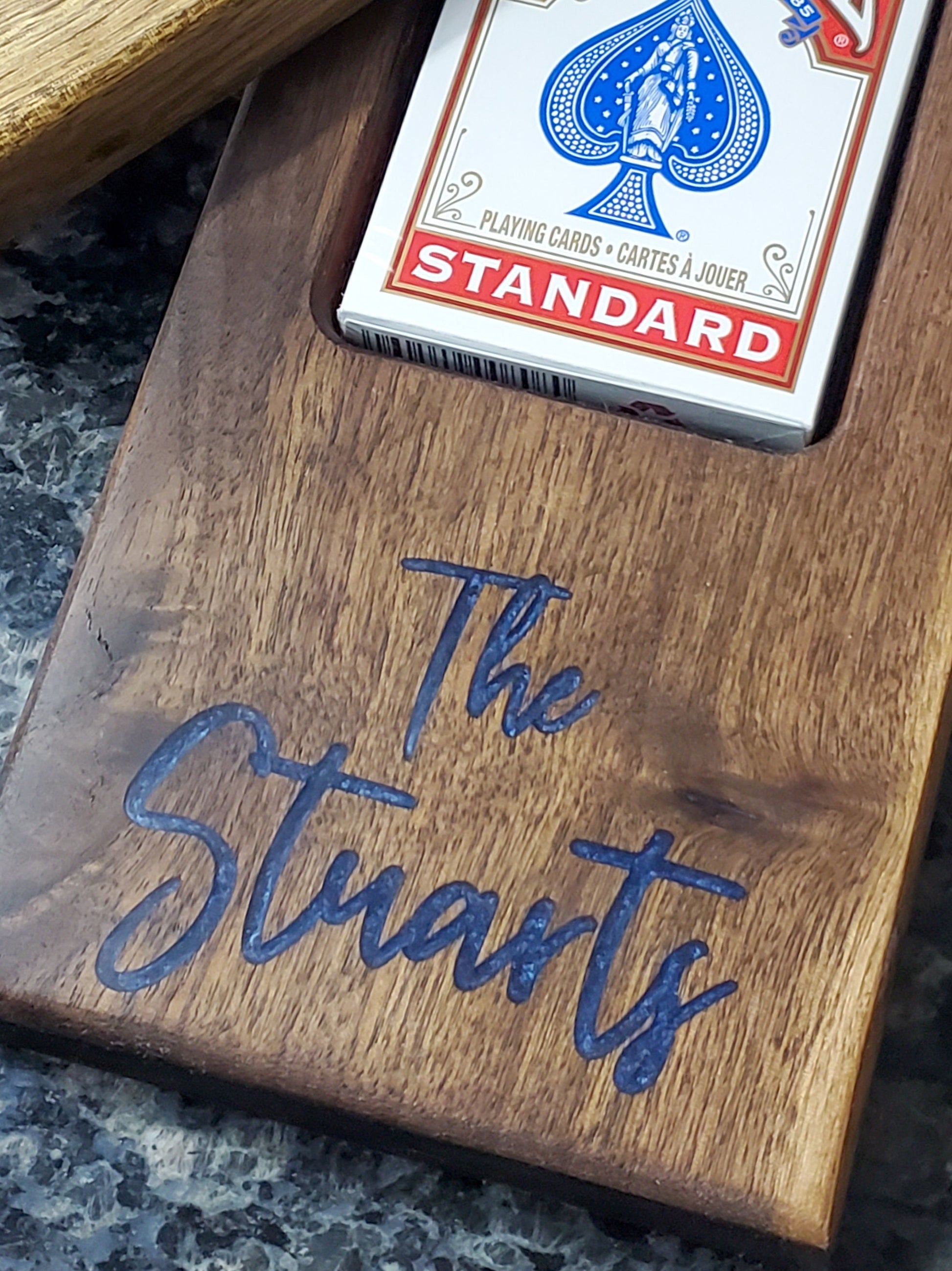 Personalized Cribbage board - Crib board with custom engraving - card and peg storage - Wood cribbage board - Gift