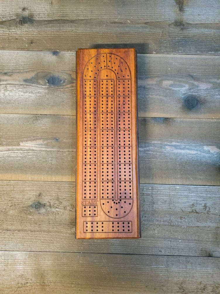 Cribbage board |Skunk lines |Card and Peg storage | Wedding Christmas Retirement Housewarming | Gift