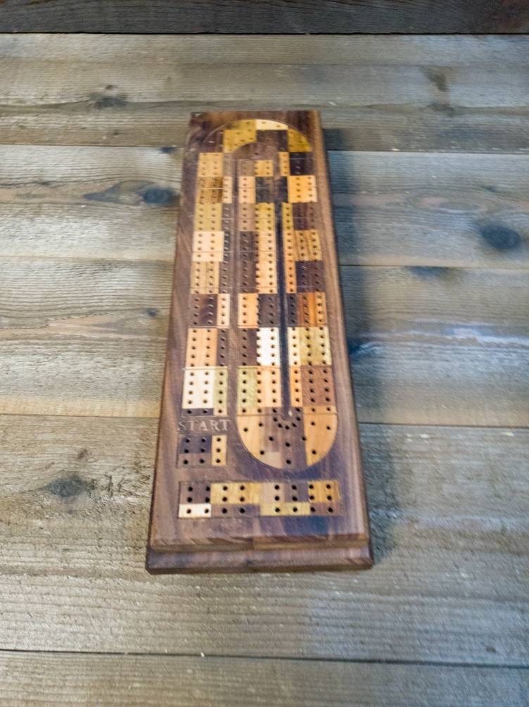 Cribbage board |Skunk lines |Card and Peg storage | Wedding Christmas Retirement Housewarming | Gift