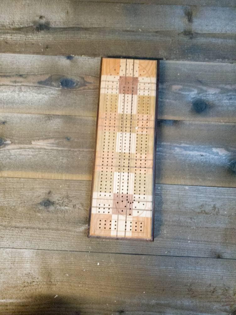 Cribbage board |Skunk lines |Card and Peg storage | Wedding Christmas Retirement Housewarming | Gift