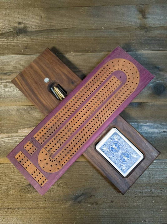 Cribbage board |Skunk lines |Card and Peg storage | Wedding Christmas Retirement Housewarming | Gift