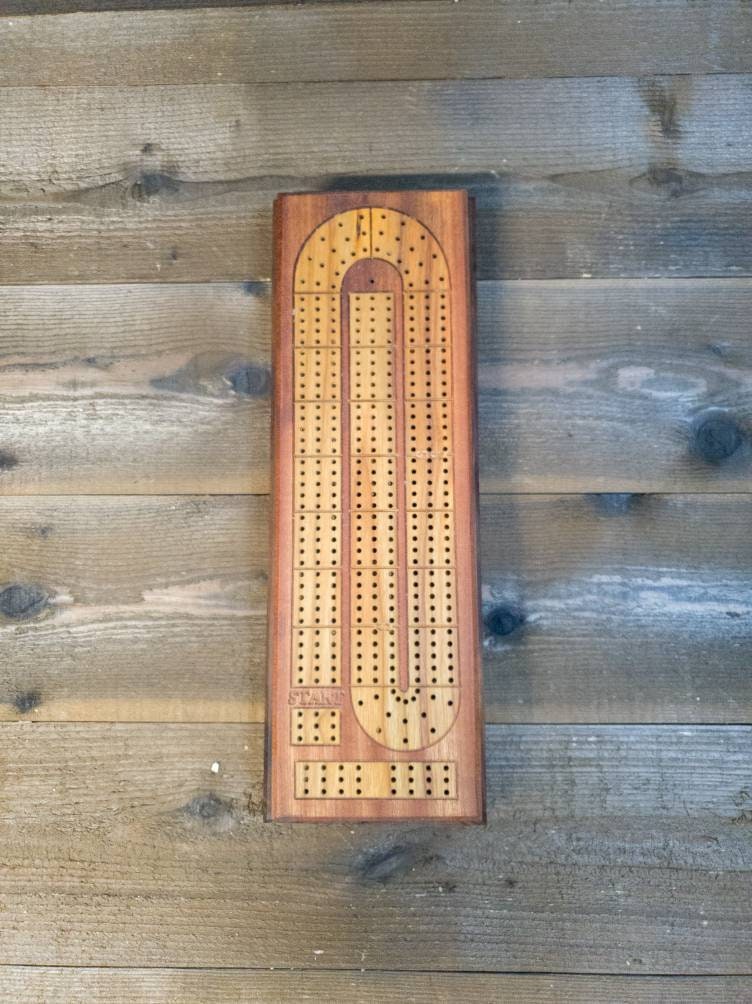 Cribbage board |Skunk lines |Card and Peg storage | Wedding Christmas Retirement Housewarming | Gift