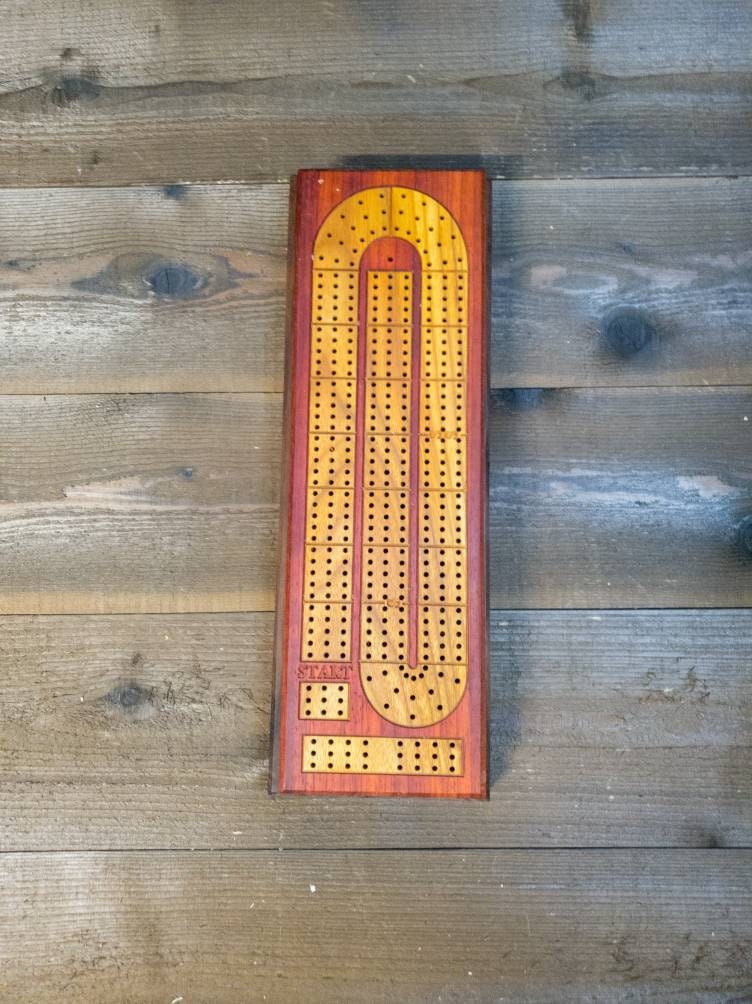 Cribbage board |Skunk lines |Card and Peg storage | Wedding Christmas Retirement Housewarming | Gift