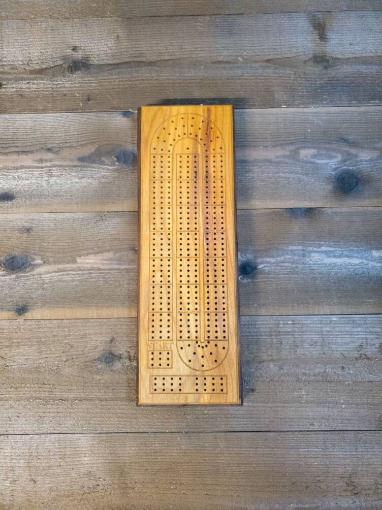 Cribbage board |Skunk lines |Card and Peg storage | Wedding Christmas Retirement Housewarming | Gift