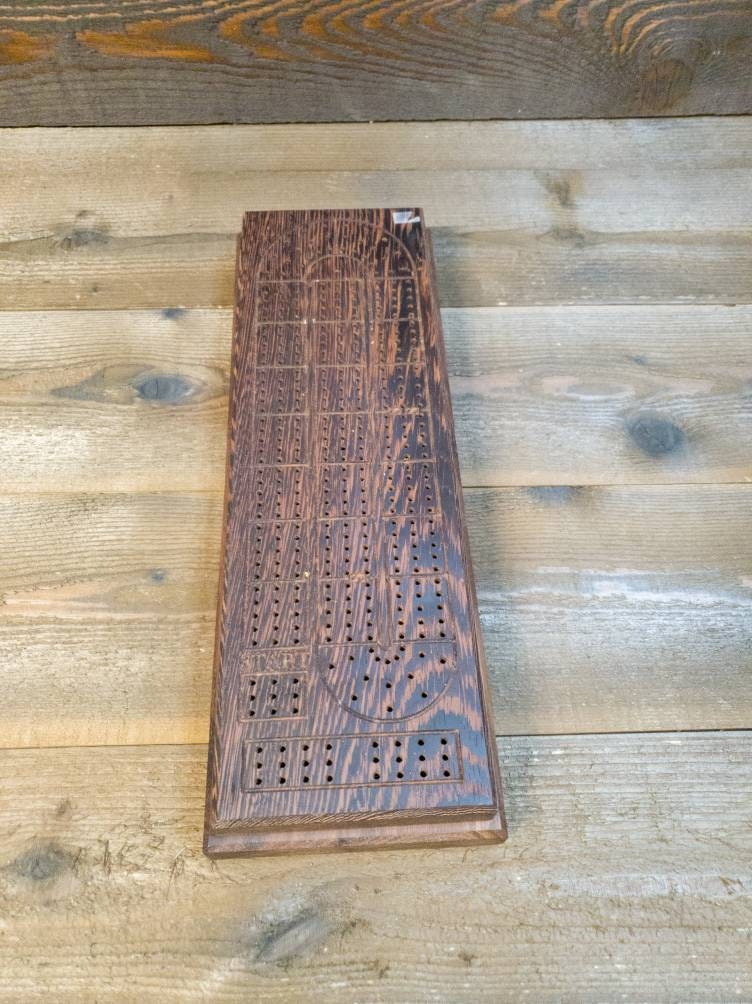 Cribbage board |Skunk lines |Card and Peg storage | Wedding Christmas Retirement Housewarming | Gift