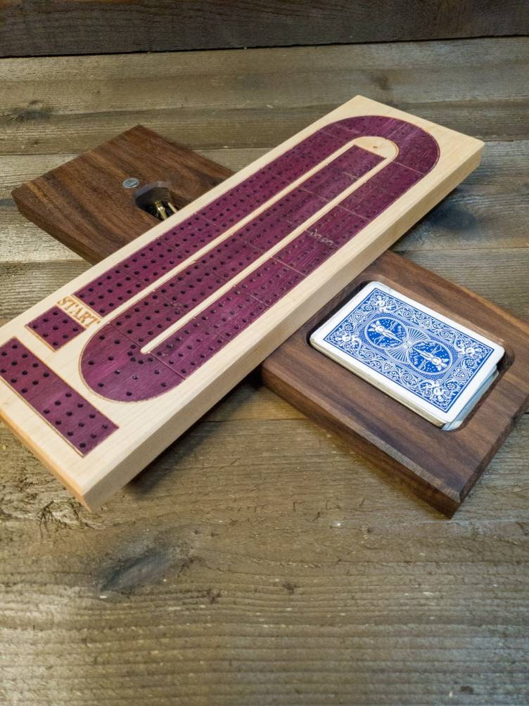 Cribbage Board offers - Purpleheart