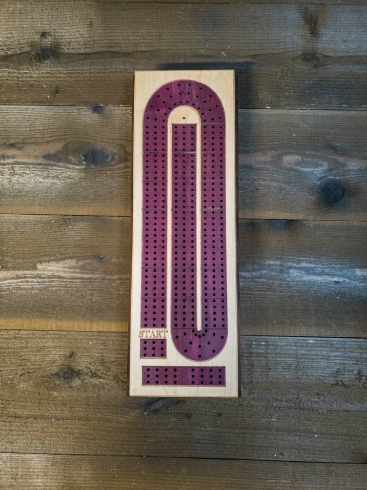 Cribbage board |Skunk lines |Card and Peg storage | Wedding Christmas Retirement Housewarming | Gift