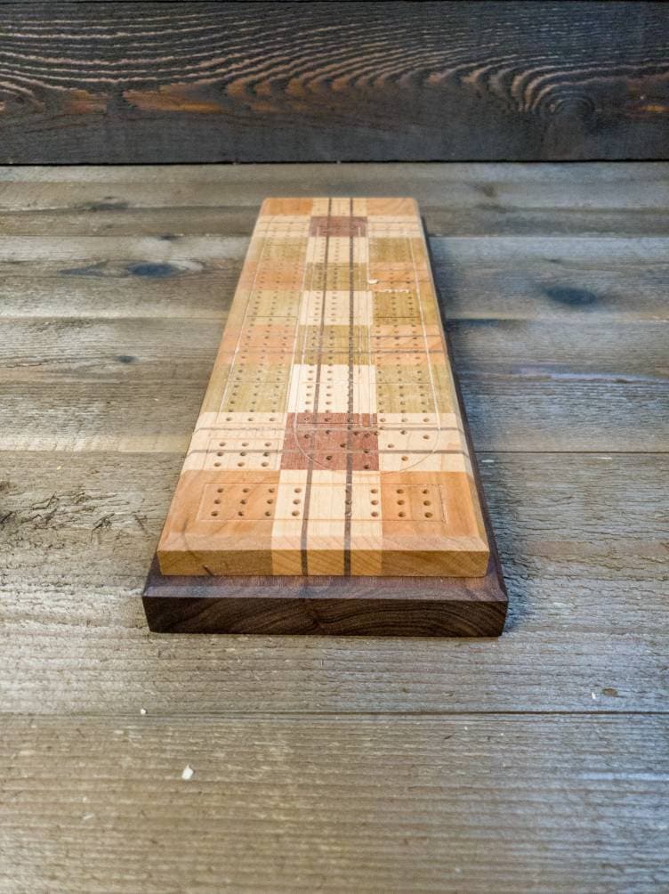 Cribbage board |Skunk lines |Card and Peg storage | Wedding Christmas Retirement Housewarming | Gift