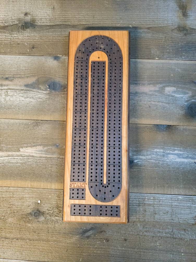 Cribbage board |Skunk lines |Card and Peg storage | Wedding Christmas Retirement Housewarming | Gift