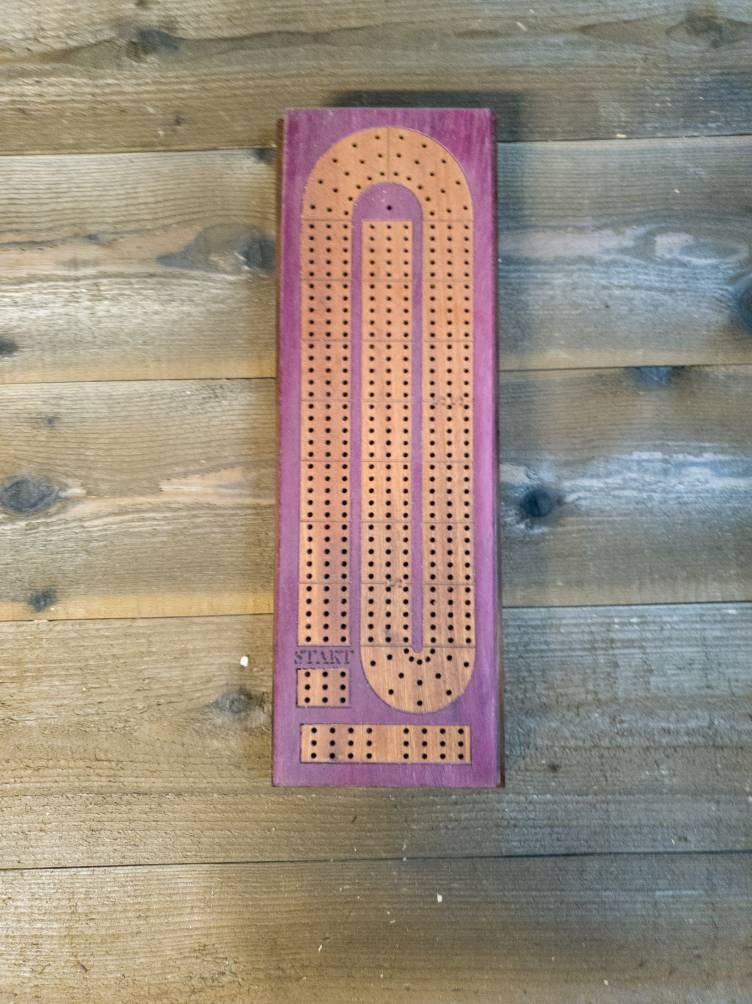 Cribbage board |Skunk lines |Card and Peg storage | Wedding Christmas Retirement Housewarming | Gift